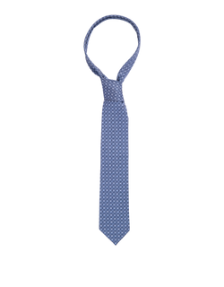 Gucci GG Pattern Tie, Silk, Dark Blue, MII, 3*